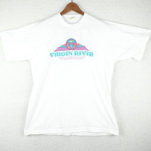 Vintage T Shirt Womens Extra Large White Southwestern Virgin River Screen Stars